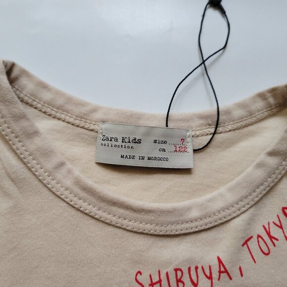 ZARA BOYS PRINTED LONG SLEEVE TEE SIZE 7 - Picture 3 of 6